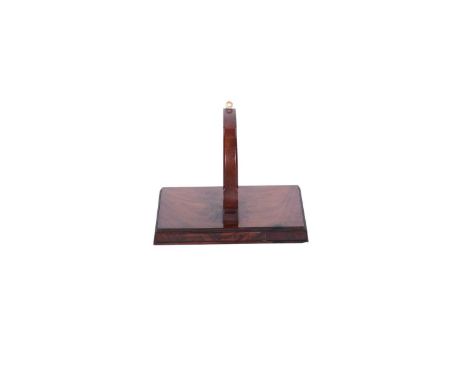 A Regency mahogany wall bracket with later inset grey marble top, 34 x 22 x 26cms high.PROVENANCE: The Graham Smith Retiremen