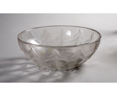 A 1920's Lalique 'Pissenlit' bowl, stencil 'R. Lalique  France to base,9.75in diam.