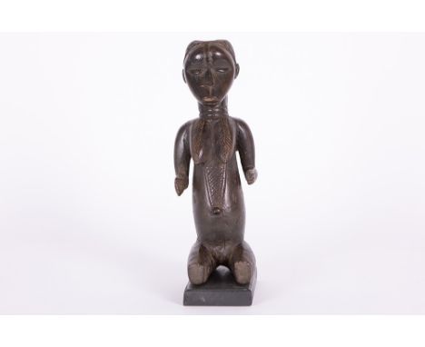 African Ivory Coast Dan "Lu Mé" sculpture in wood with usage patinaAFRIKA  -  IVOORKUST  -  van voor 1950 Dan "Lu Mé" sculptu