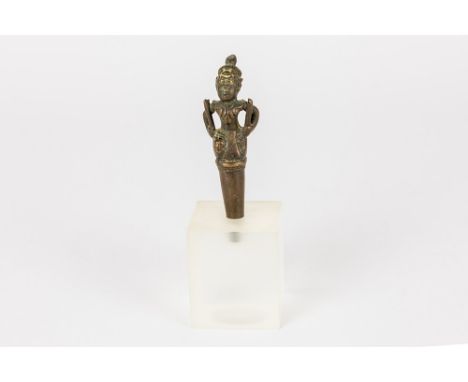 Far East presumably Sri Lankan bronze utensil used for tattoosVERRE OOSTEN  -  mogelijk SRI LANKA bronzen werktuig gebruikt b