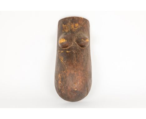 African so-called "belly mask" from the MakondeAfrikaans zgn "buikmasker" van de Makonde  -  hoogte : 54,5 cm