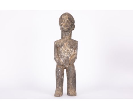 African Burkina Fasso Lobi sculpture in weathered wood with a usage (offering) patinaAFRIKA  -  BURKINA FASSO  -  ca 1950 Lob