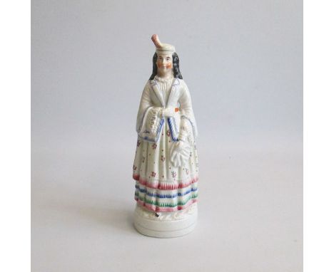A Staffordshire figure of Princess LouisePugh A figure 229Circa: 1871Size: 26cm HCondition: Crazed base, crack and hat restor