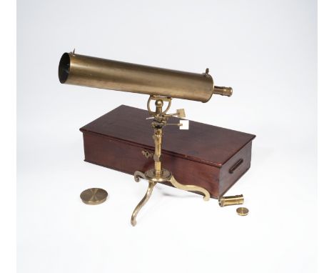 A James SHORT 3 1/4 Inch Reflecting Telescope on stand, circa 1760, English/Scottish,  circa 1760,signed James Short no.220/1