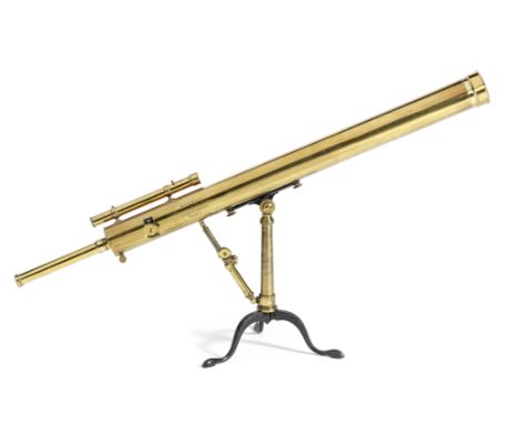 A Newton &amp; Co 3-Inch Brass Refracting Telescope on Stand, English, Mid 19th Century,signed Newton and Co, Opticians to th