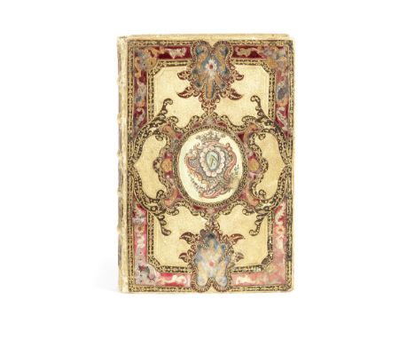 ALMANACH ROYALAlmanach royal, année M. DCC. LXII,  calendar interleaved, ticket of 'Larcher a la Teste Noire' pasted in facin