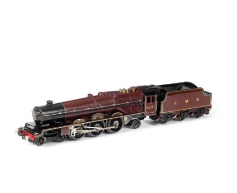Hornby 0 gauge electric 4-6-2 'Princess Elizabeth' locomotive and tender, 1933Engine 6201 and LMS six-wheel tender finished i