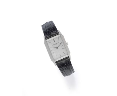 Vacheron &amp; Constantin. An 18K white gold manual wind slim rectangular wristwatchReference: 6999Date: Circa 1970Movement: 