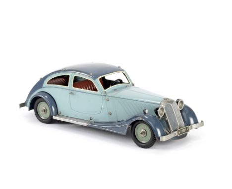 Marklin factory constructed clockwork M 1101/03 Constructors Streamlined Tourer, circa 1930With electric headlights, finished