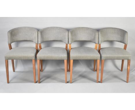 A Set of Four Vintage Style Dining Chairs 