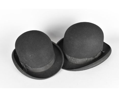 Two Vintage Bowler Hats by Hobson and Dunn 