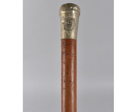 A Military Malacca Swagger Stick for The Worcestershire Regiment 