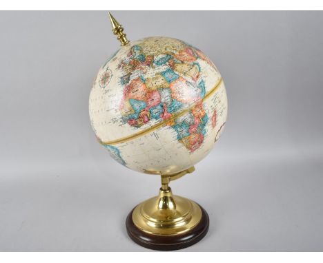 A Small American Replogle Globe, The 9" Diameter World Classic Series, 38cms High 