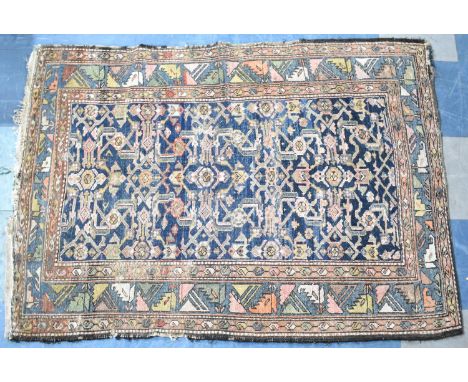 A Vintage Patterned Rug 146x103cms 