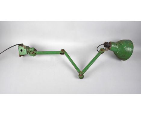 A Vintage Anglepoise Work Lamp Painted Green 