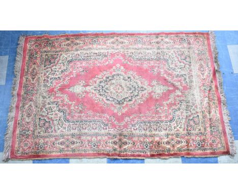 A Vintage Patterned Rug, 182x116cms, Some Wear 