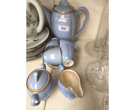 Blue Carltonware teaset 