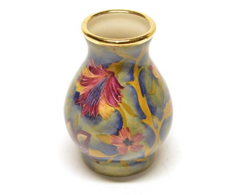 Moorcroft Enamel vase decorated in Spanish pattern Moorcroft Enamels vase decorated in Spanish pattern, printed marks to base