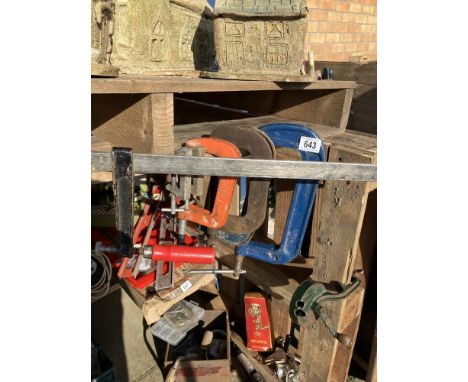 6 x G clamps &amp; sash clamp COLLECT ONLY