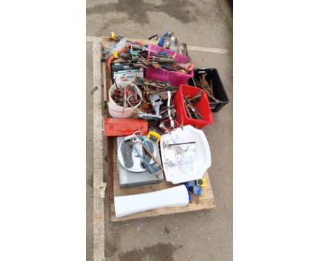 A large lot of miscellaneous items including tools (Mostly scrap)