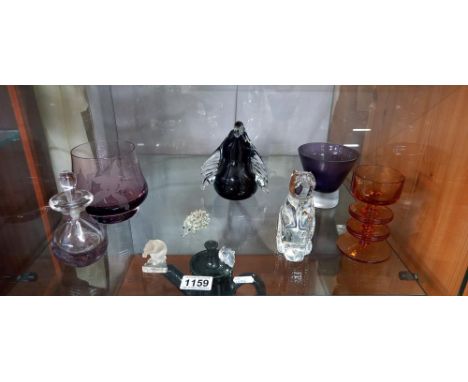 A good lot of art glass including Caithness