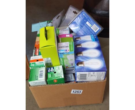 A box of light bulbs