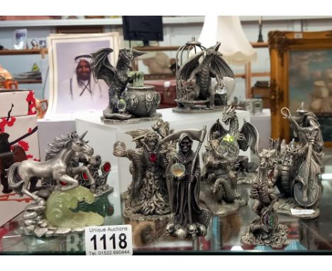 A quantity of Myth &amp; Magic dragons etc