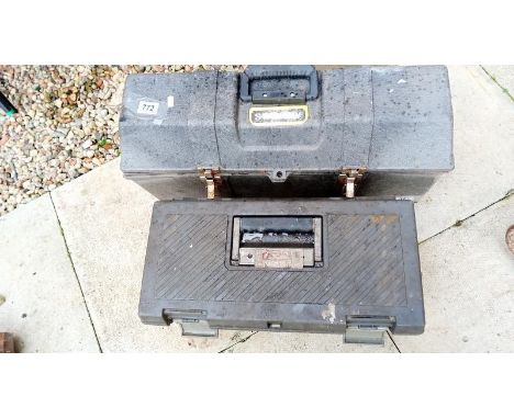 2 Stanley toolboxes including tools COLLECT ONLY