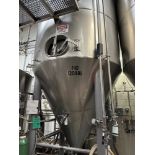 120 BBL Stainless Steel Fermentation Tank (F10) - Cone Bottom, Glycol Jacketed, Man | Rig Fee $2500