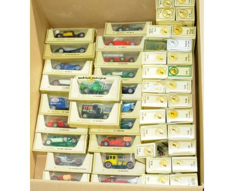 Matchbox Models of Yesteryear a boxed group to include Y-24 1928 Bugatti T44, Y-20 1937 Mercedes-Benz 540K, Y-3 1912 Ford Mod