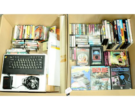 A mixed Spectrum group to include Posters, Console, Games &amp; Manuals. See photo. All are unchecked for working order. Cond
