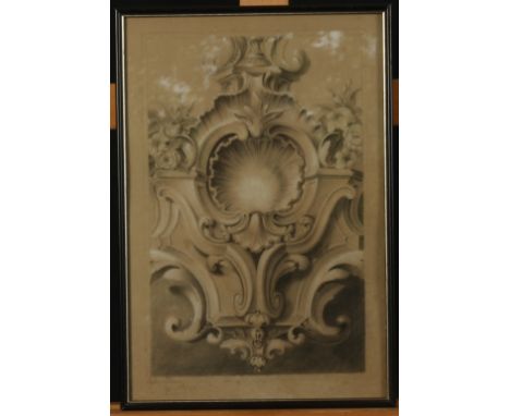 Architectural detailPencil drawingDated 1848Together with a pencil drawing, Weasel by Marjorie BLAMEY (1918), signed and date