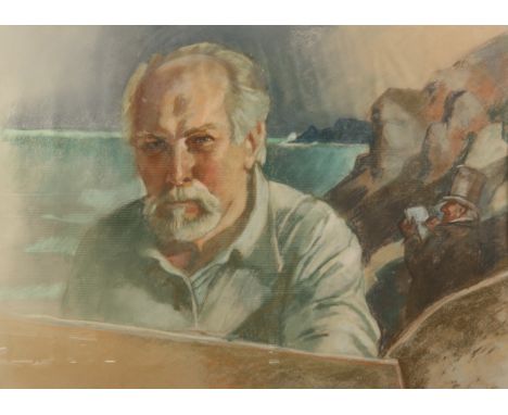 Ken SYMONDS (1927-2010)Self-portraitPastel on paperSignedInscribed to the back50.5 x 71 cmPart of a remarkable collection of 
