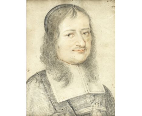 French School, 17th CenturyPortrait of a gentleman, bust length bears number '67.' (upper right)black and red chalk on paper2