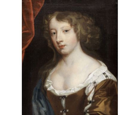 Follower of Sir Peter Lely (Soest 1618-1680 London)Portrait of a young lady, bust-length, in a gold dressoil on canvas 38.2 x