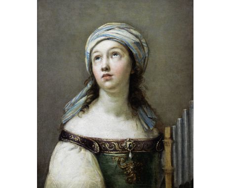 Circle of Giovanni Andrea Sirani (Bologna 1610-1670)Saint Cecilia in Ecstasyoil on canvas 64.5 x 54.5cm (25 3/8 x 21 7/16in).