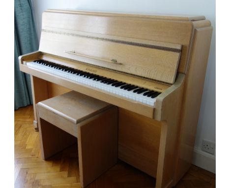 Knight (c1955)
An upright piano in a limed oak case together with a matching stool. The property of the late Sid James and is