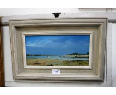 JOHN HAMILTON (born 1919): 'Tresco, Scilly Isles', oil on board