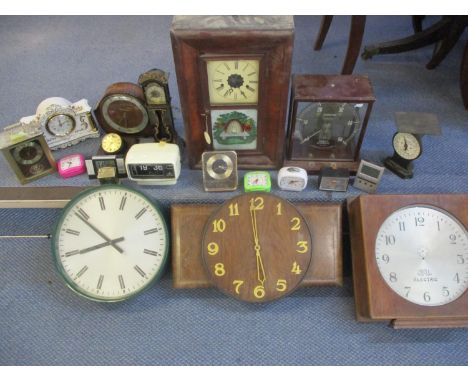 A vintage Ammeter Cirscale cased instrument made by The Record Electrical Co Ltd Manchester, together with Salter letter bala