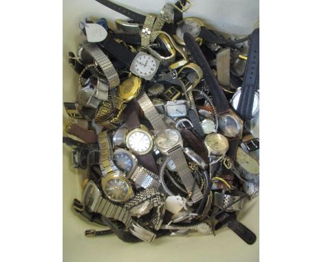 A large collection of gents and ladies wrist watches to include Avia, Omnia, Timex, Astral, Smiths, Accurist, RotaryLocation: