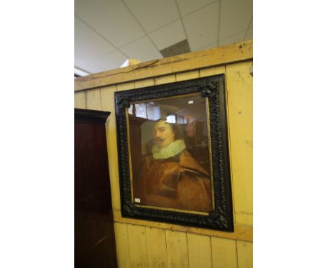 Gilbert Baldry (1876-1928), pastel - 'A Fighter of 1645', half length portrait of a Cavalier, in carved wood and gilt frame w