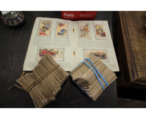 Wills Safety First cigarette card album and cards