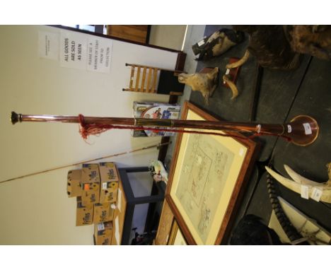 19th century copper and brass bound hunting horn