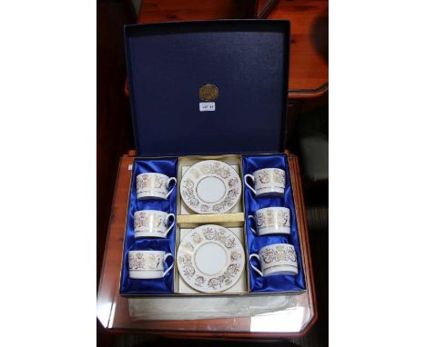 A boxed set of Coalport Allegro cups &amp; saucers