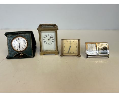 1 Carriage clock & 3 travel clocks 