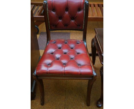 Button back chair 