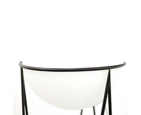 ATTRIBUTED TO ATELIER ARETI STRUCTURE AND GLOBE FLOOR LAMP. 150cm H approx.