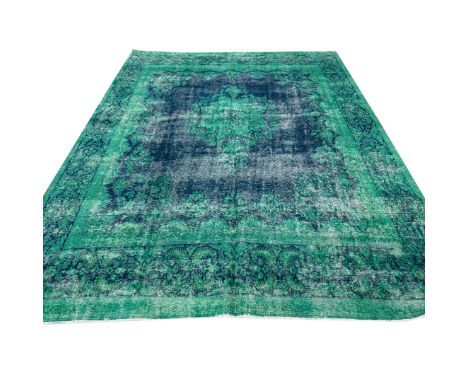 PERSIAN OVERDYE CARPET. 349cm x 287cm.