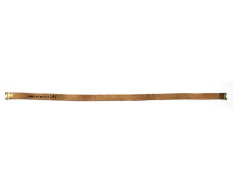 An unissued 08 Pattern .303 Rifle sling. Marked to the reverse with the War Department arrow and DRAKE &amp; Co. RTW 1915. 