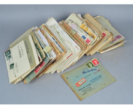 Großes Konvolut Briefe und PostUnsortiert, meist mit Briefmarken, Drittes Reich, Sowjetische Besatzungszone, US Zone und BRD,